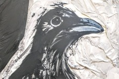 Wounded-crow.-Acrylic-and-mixed-media-on-canvas.-2021